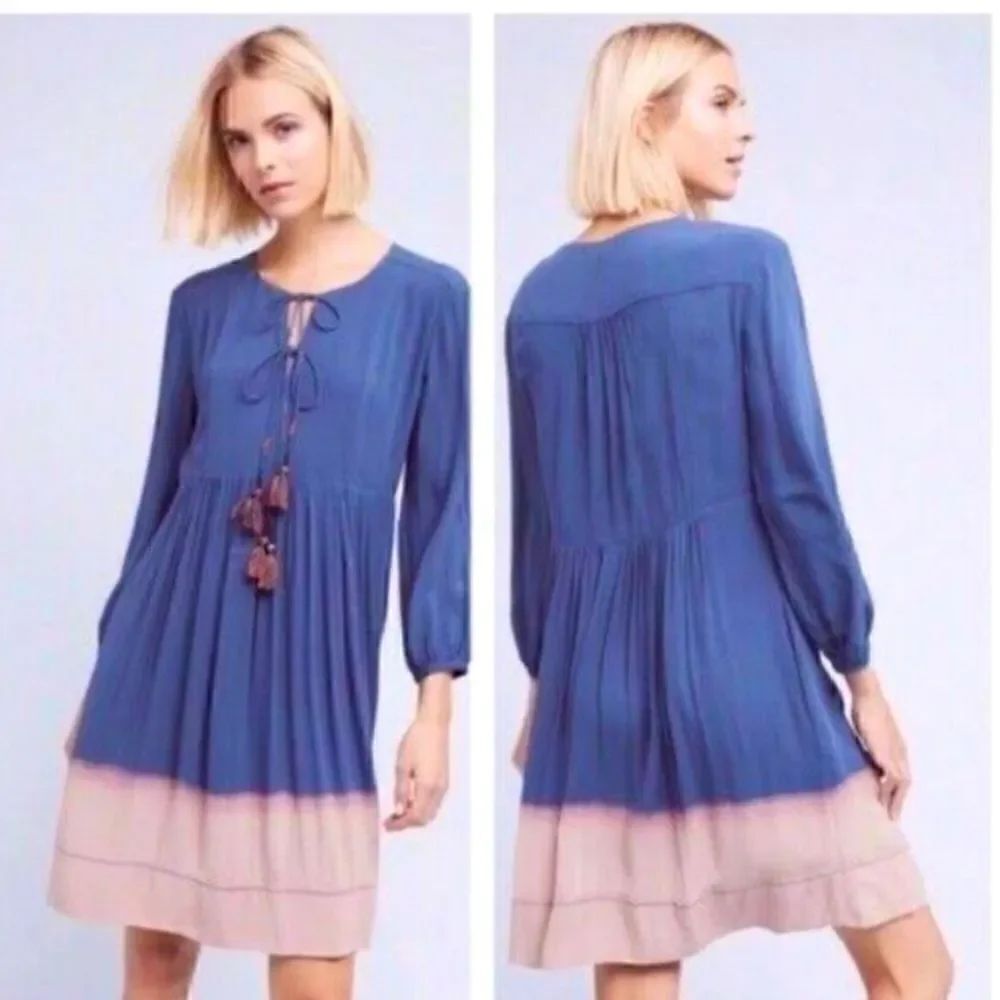 Holding Horses ombré tasseled dress